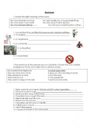 English Worksheet: relative clauses