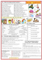 English Worksheet: SECOND CONDITIONAL