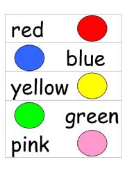 colours flashcards