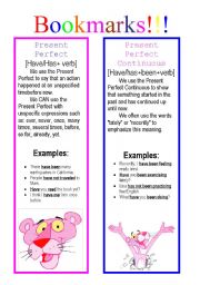 English Worksheet: Bookmarks!!!