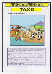 English Worksheet: READING COMPREHENSION  - 