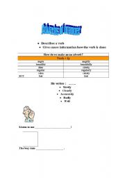 English Worksheet: adverbs of manner