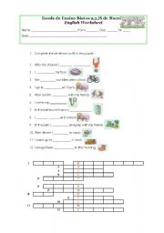 English Worksheet: Daily routine