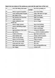 English worksheet: Conditional sentences- Mix and match