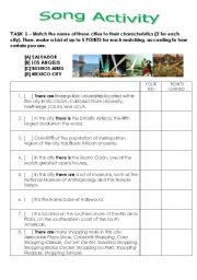 English Worksheet: Waking Up in Vegas - Katy Perry - SONG ACTIVITY