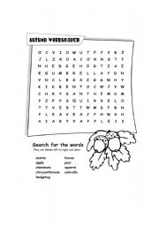 English Worksheet: Autumn