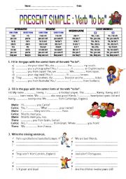 English Worksheet: VERB 