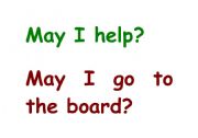 English Worksheet: Classroom language
