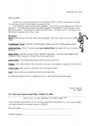 English worksheet: Story Skeleton