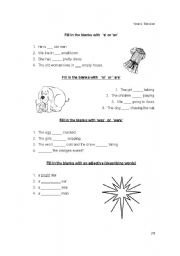 English Worksheet: General Revision on a variety of grammar concepts