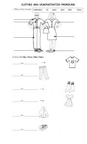 Clothes and Demonstrative pronouns