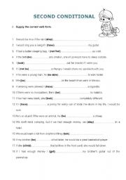 English Worksheet: Second Conditional