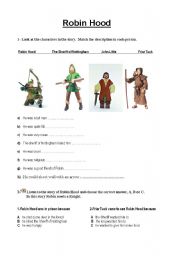 English Worksheet: robin hood