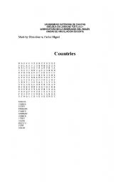 English Worksheet: countries