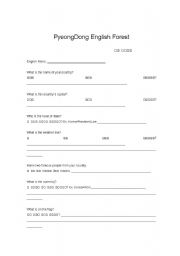 English Worksheet: Countries Worksheet