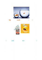 English Worksheet: Opposites