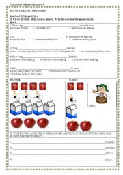 English worksheet: present  perfect  handout