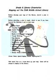 English Worksheet: Library orientation