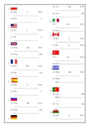 Countries and nationalities