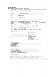 English Worksheet: Review exercises