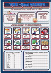 English Worksheet: THE -ING VERBS