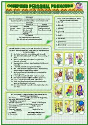 English Worksheet: COMPOUND PERSONAL PRONOUNS