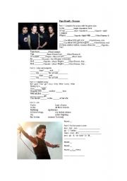 English Worksheet: Papa Roach - Forever - GREAT SONG, WITH MANY DIFFERENT USES