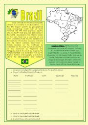 English Worksheet: Brazil