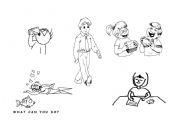 English Worksheet: What can you do?