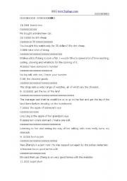 English Worksheet: Everyday English
