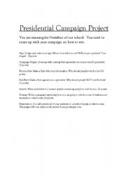 English Worksheet: Campaign Project