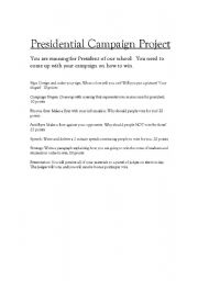 English worksheet: Campaign Project