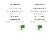 English worksheet: The alphabet song