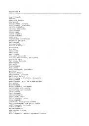 English Worksheet: Adjectives
