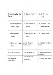 English worksheet: Elementary Quiz