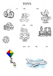 English Worksheet: Toys