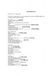 English worksheet: Listening exercise/ Learning new vocabulary.