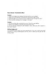 English Worksheet: Analizing 