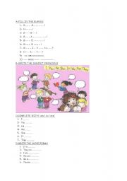 English Worksheet: greetings