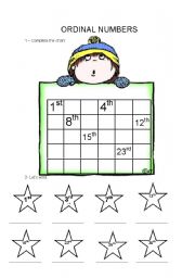 English worksheet: Ordinal Numbers