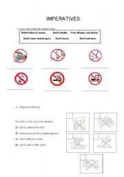 English Worksheet: Rules