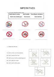 English worksheet: Rules