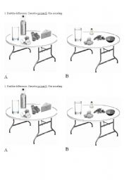 English Worksheet: Find the differences