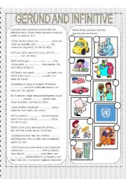 English Worksheet: Gerund and Infinitive