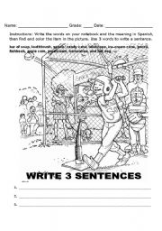 English Worksheet: vocabulary word search