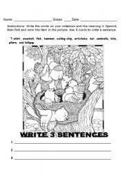 English Worksheet: vocabulary word search