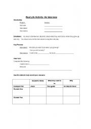 English Worksheet: Job Interview