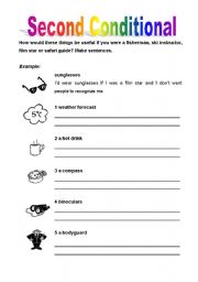 English Worksheet: Second Conditional