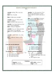 English Worksheet: Reading and Speaking 