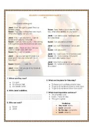 English Worksheet: Reading and Speaking 